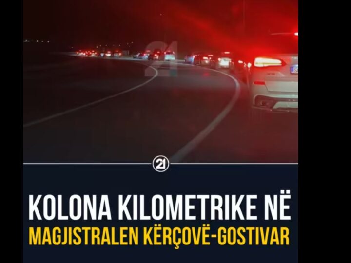 Cka po ndodh! Kolona kilometrike ne magjistralen Kercove – Gostivar ! (VIDEO)