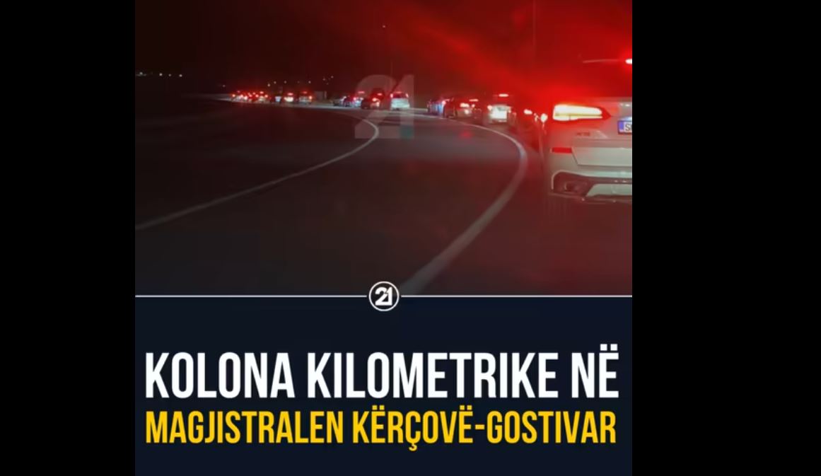 Cka po ndodh! Kolona kilometrike ne magjistralen Kercove – Gostivar ! (VIDEO)