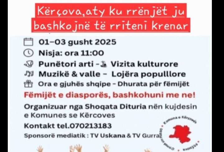 Fëmijëria që Frymëzon – Aktivitet Veror në Kërçovë!