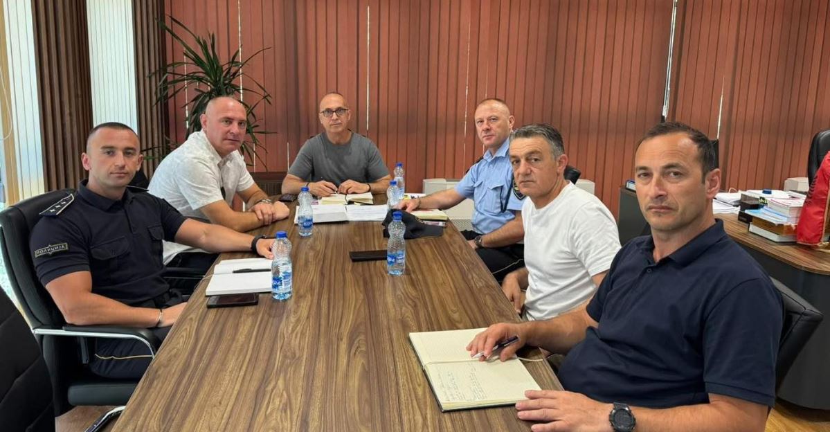 Kryetari Fatmir Dehari takim me kryeshefin e policisë Dritan Selimi