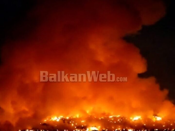 Pamje të frikshme nga zjarri në Elbasan..!? (VIDEO)