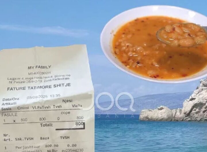 Shqiperi: Nje pjatë groshë 8 Euro ! Habitet turisti