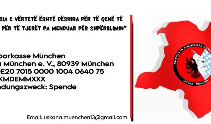 Organizim nga Shoqata Kulturore Humanitare “Uskana München