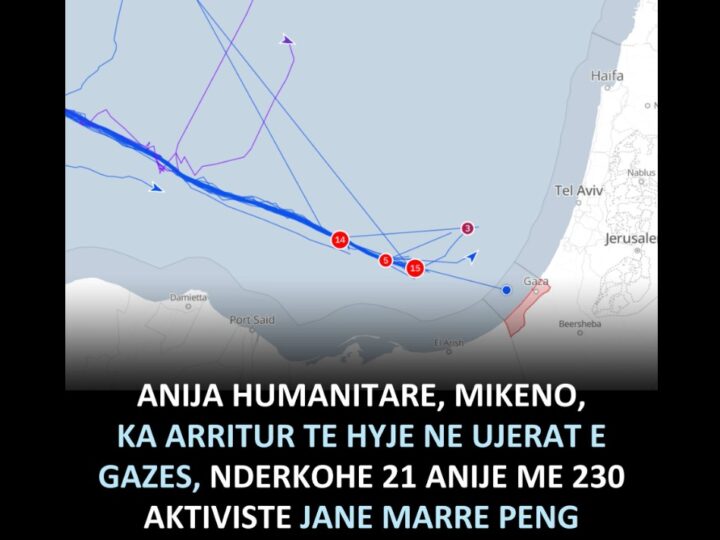 Izraeli kapi shumicën e anijeve të Flotës Globale Sumud, vetëm një është afër bregut të Gazës!