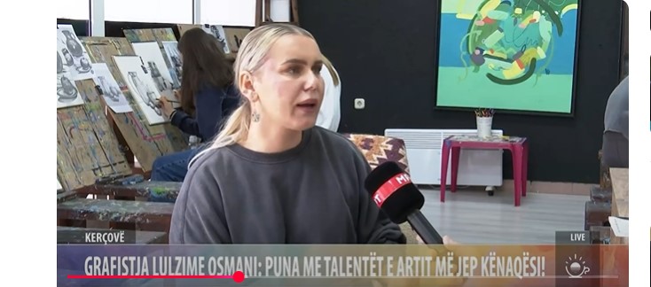 Kërçovë, Grafistja Lulzime Osmani: Puna me talentët e artit më jep kënaqësi! (VIDEO)