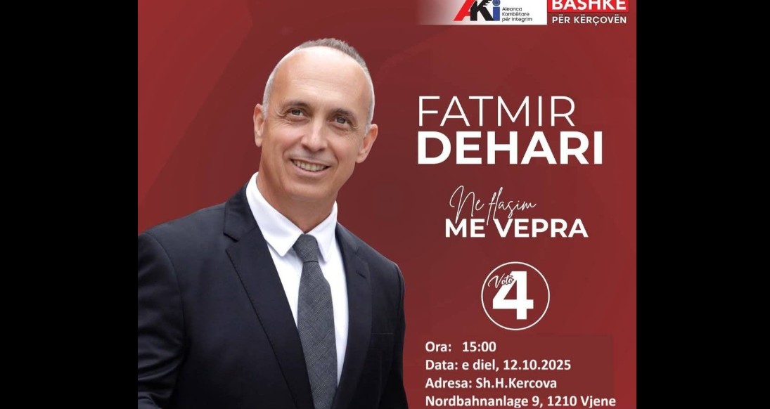 Tv Gurra: Fatmir Dehari takim me mërgatën kërçovare në Vjenë: Prezantim i vizionit për Kërçovën