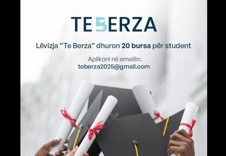 Lëvizja “Te Berza” hap thirrjen për ndarjen e 20 bursave për studentë nga Kërçova