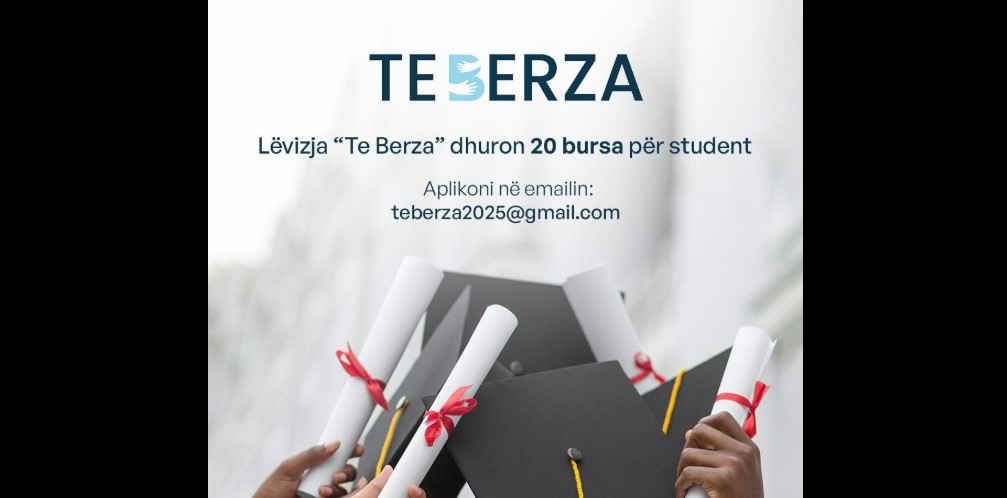 Lëvizja “Te Berza” hap thirrjen për ndarjen e 20 bursave për studentë nga Kërçova