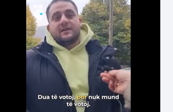 Kërçovari i revoltuar se nuk e lejnë të votojë ! (VIDEO)