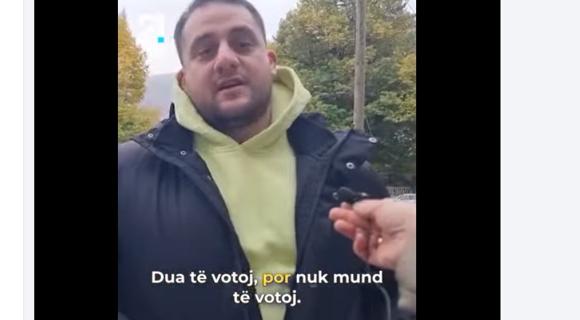 Kërçovari i revoltuar se nuk e lejnë të votojë ! (VIDEO)