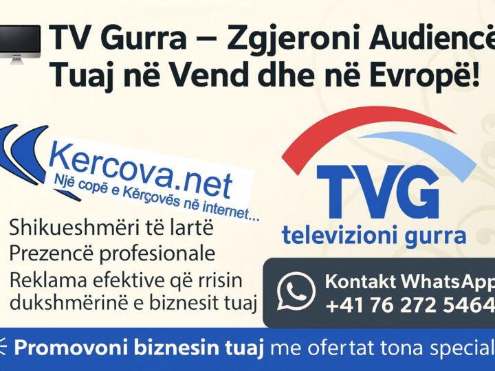 TV Gurra – Zgjeroni Audiencën Tuaj në Vend dhe në Evropë!
