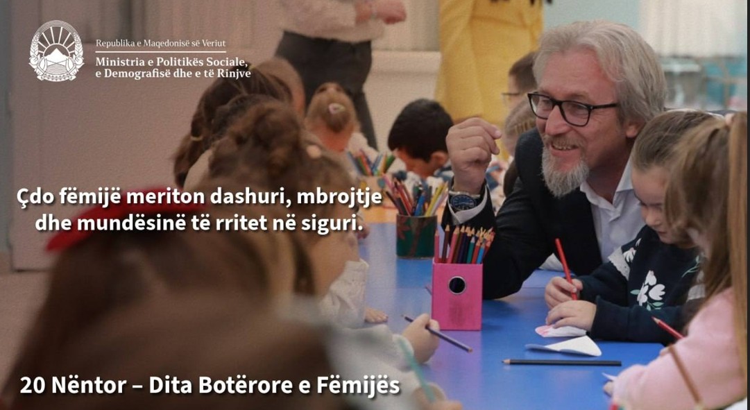 Ministri Fatmir Limani uron 20 Nëntorin – Dita Botërore e Fëmijës