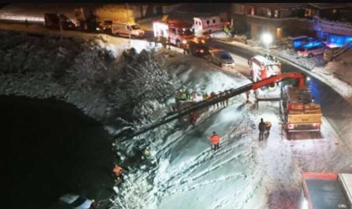 Zvicër: Shpëtohet babai me fëmijën, të zhytur në liqen, me makinë !