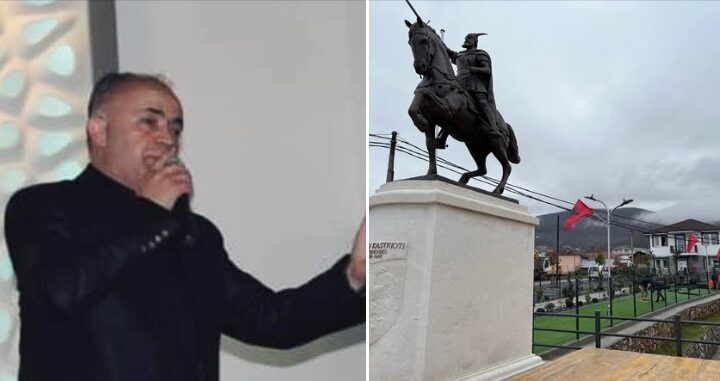 Tv Gurra: Bexhet Jagodini i këndon vendosjes së bustit të Skënderbeut në Garanë