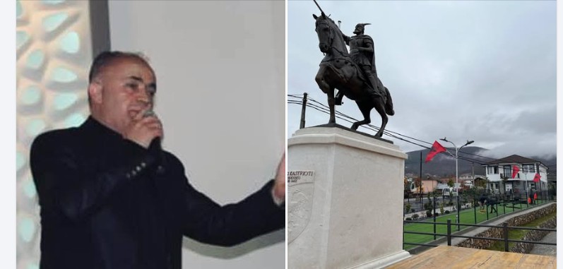 Tv Gurra: Bexhet Jagodini i këndon vendosjes së bustit të Skënderbeut në Garanë