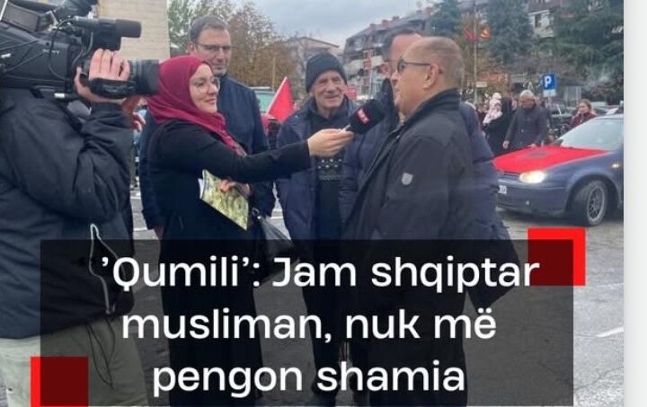 Qumili: Jam shqiptar musliman, gazetarja punonte për medium maqedonas!