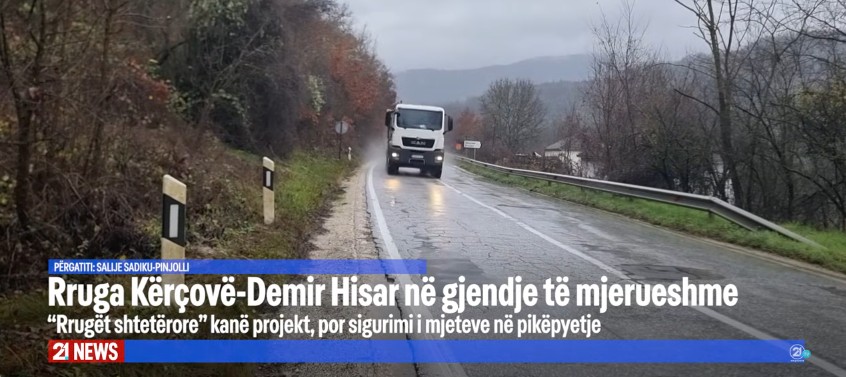 Rruga Kërçovë-Demir Hisar në gjendje të mjerueshme! (VIDEO)