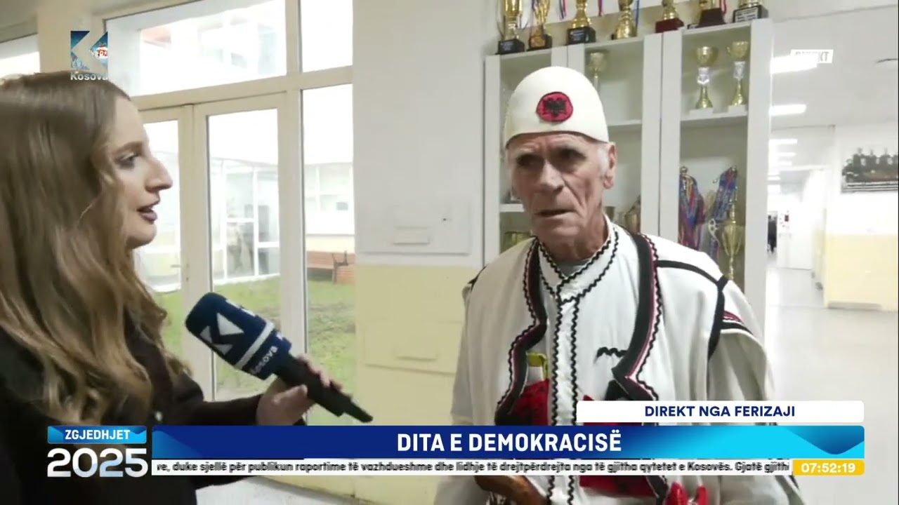 Me veshje kombëtare ia mësyn qendres së votimit (VIDEO)