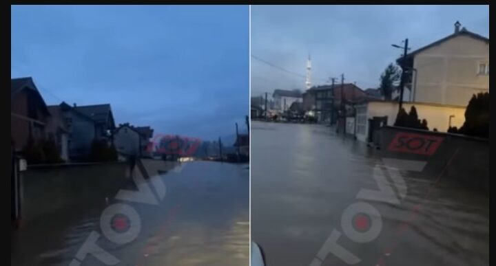 Gjendje Alarmante në Kërçovë, lumenjtë dalin nga shtrati në fshatra, fermat përmbyten (VIDEO)