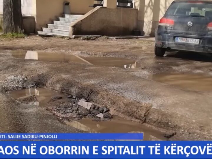 Kaos në oborrin e spitalit të Kërçovës ! (VIDEO)