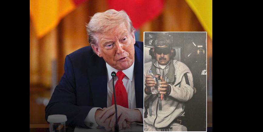 Trumpi publikon foton e Maduros së arrestuar (FOTO)