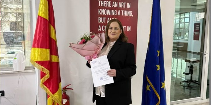 Urime: Gazmente Ibraimi magjistron në fakultetin e Shkencave Juridike