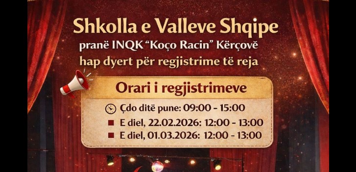 Kërçovë: Shkolla e Valleve Shqipe hap dyert për regjistrime të reja