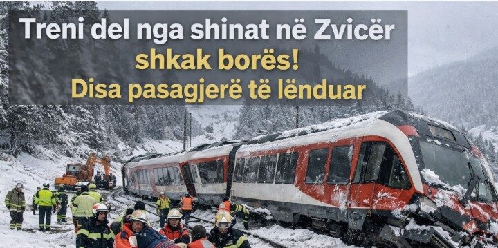 Treni del nga shinat në Zvicër shkak borës! Disa pasagjerë të lënduar