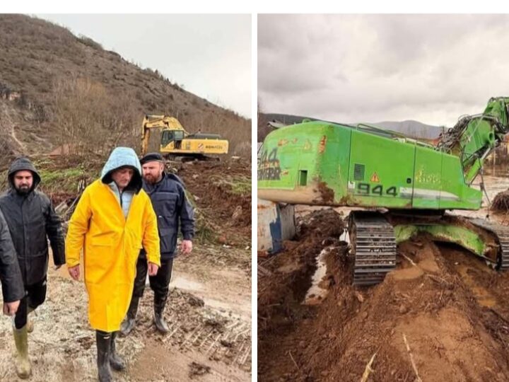 Kryetari i Kërçovës del në teren për te parë situatën