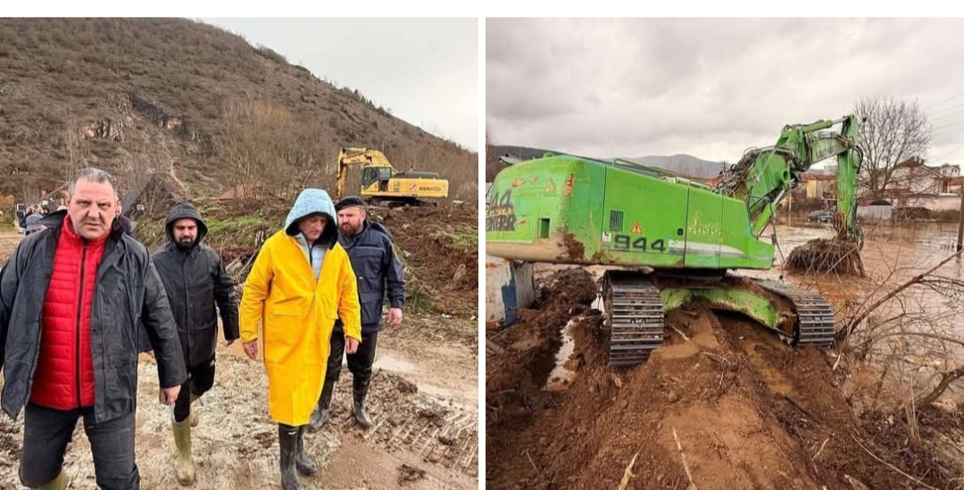 Kryetari i Kërçovës del në teren për te parë situatën