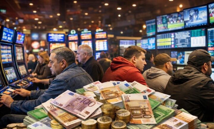 Qytetarët e Maqedonisë me 2025 lanë 2.8 miliardë euro në kazino e bastore