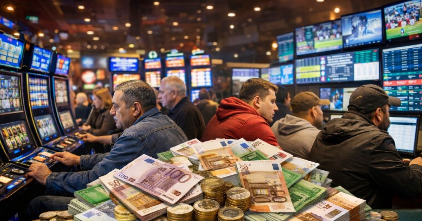 Qytetarët e Maqedonisë me 2025 lanë 2.8 miliardë euro në kazino e bastore