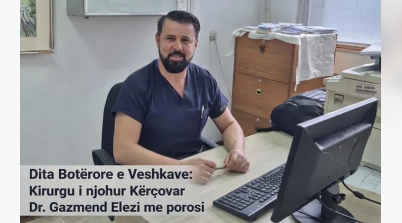Dita Botërore e Veshkave: Kirurgu i njohur Kërçovar Dr. Gazmend Elezi me poroisi