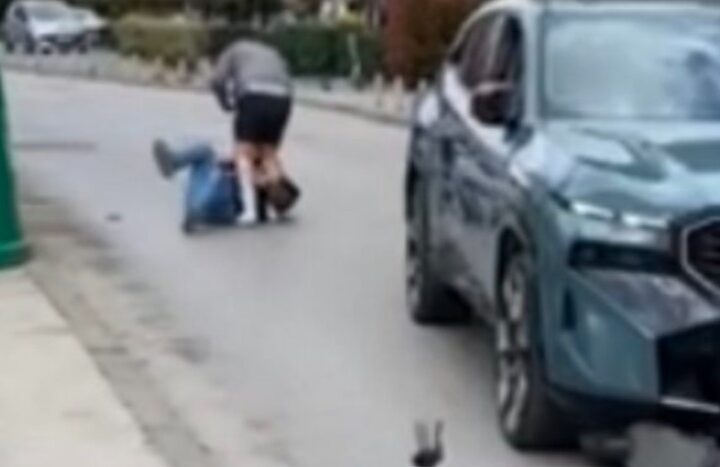 Ndodh në Maqedoni! Njëher e shkel me veturë pastaj del e rreh? (VIDEO)