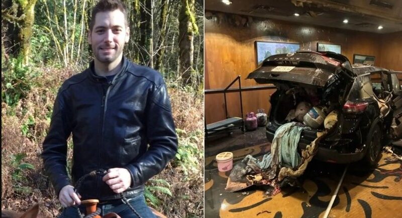 E pushuan nga puna, 45-vjeçari përplas makinën e mbushur me eksplozivë !