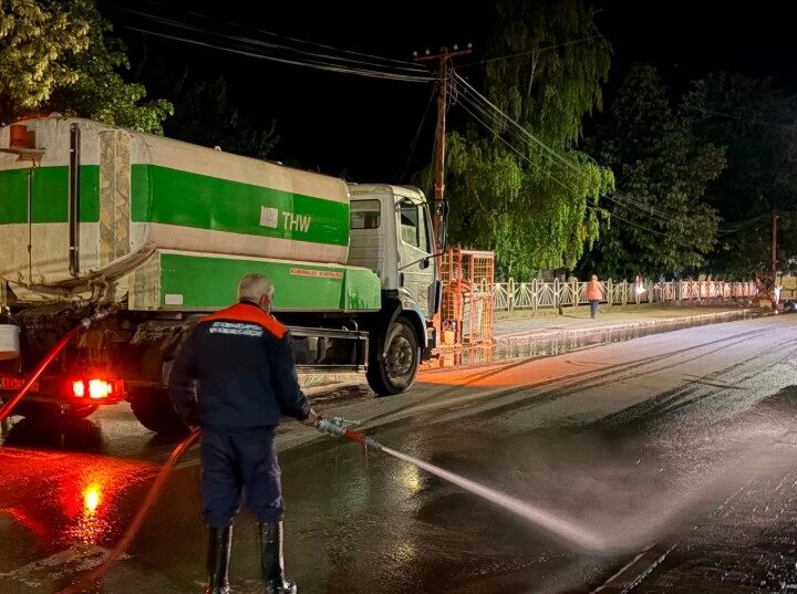 Kërçova pastrohet para ardhjes së Mickovskit (VIDEO)