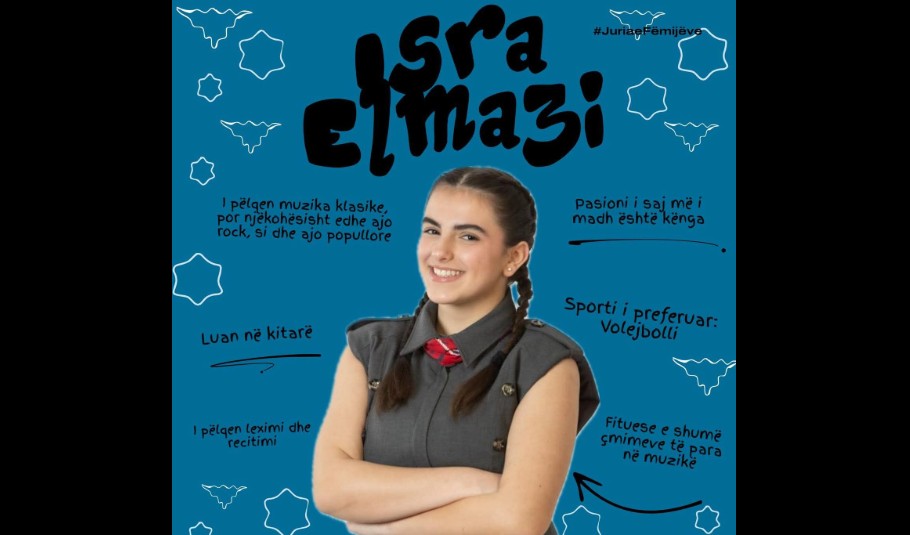 Kërçovarja Isra Elmazin, anëtaren e Jurisë së Fëmijëve