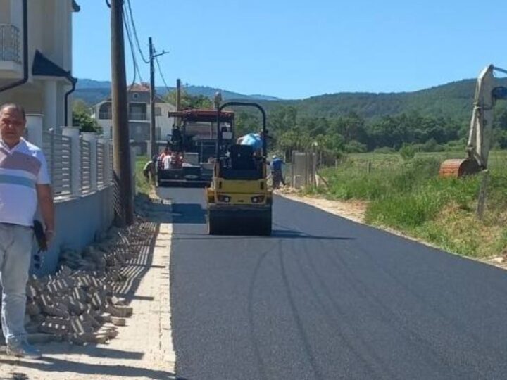 Asfaltohet rruga në fshatrat Cërvicë dhe Kolibar të Kërçovës