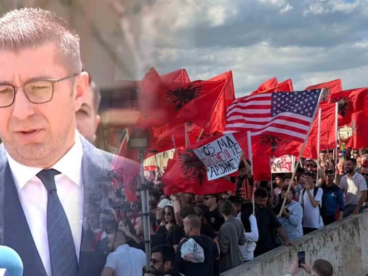 Mickoski për protestën e studentëve: U shkel ligji për flamujt dhe himnit kombëtar