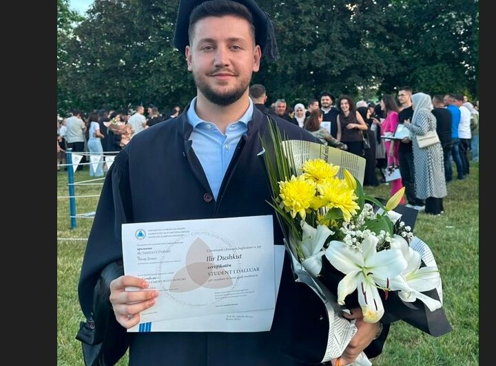 Kërçovari Ilir Dushku shpallet studenti më i mirë i gjeneratës në UE (VIDEO)