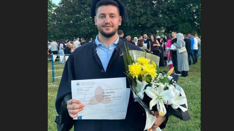 Kërçovari Ilir Dushku shpallet studenti më i mirë i gjeneratës në UE (VIDEO)