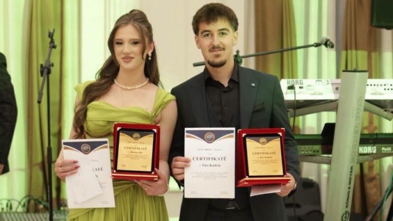 Urime: SHMK “Drita” Kërçovë shpall nxënësit e gjeneratës: Eles Kadriu dhe Bleona Aliu