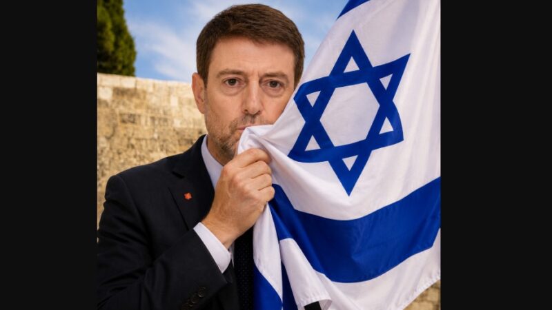 Ministri që quajti idiotë shqiptarët e Maqedonisë dënon përdhosjen e flamurit izraelit?