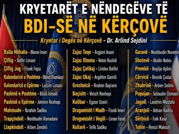 Përmbyllet me sukses ristrukturimi i nëndegëve të BDI-së në Kërçovë.