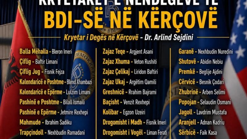 Përmbyllet me sukses ristrukturimi i nëndegëve të BDI-së në Kërçovë.