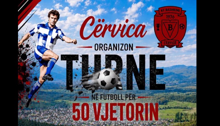 Cërvica organizon turne futbolli për 50-vjetorin e KF Bashkimit