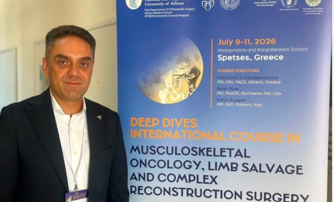 Dr. Rezeart Dalipi pjesë e kursit ndërkombëtar për Onkologjinë Musculoskeletale në Greqi