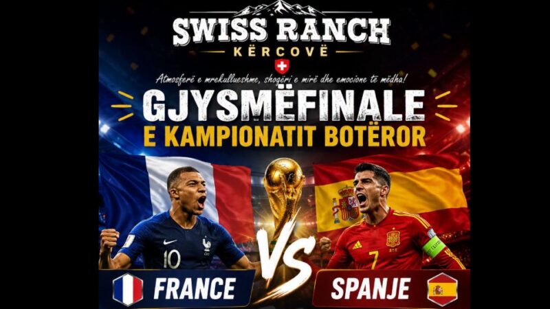 Gjysmëfinalja e Kampionatit Botëror LIVE në Swiss Ranch Kërçovë!