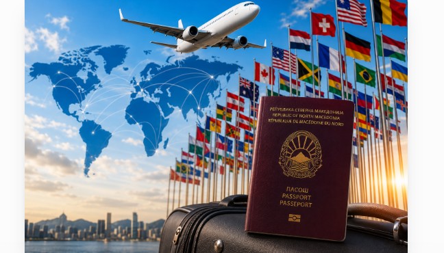 Ja në sa vende të botës mund të udhëtoni pa vizë me pasaportën e Maqedonisë ?