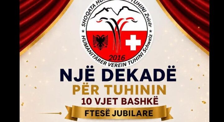 Shoqata Humanitare “Tuhini” në Zvicër feston 10-vjetorin